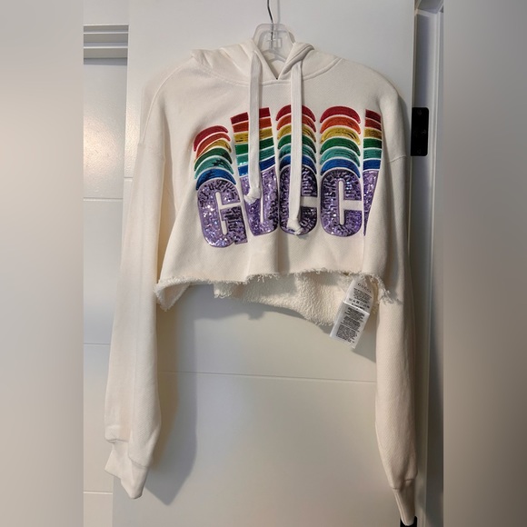 Gucci Sequin Embellished Cropped Sweater - Picture 6 of 10